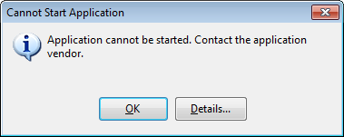 applicationcannotbestarted