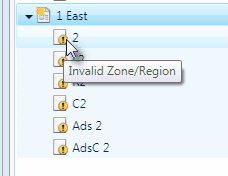 invalid zone