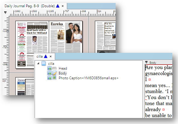 content tab