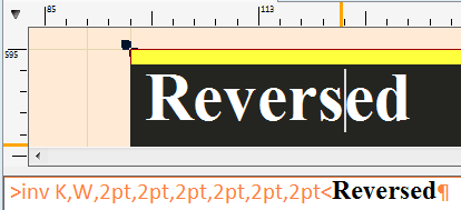 reversed